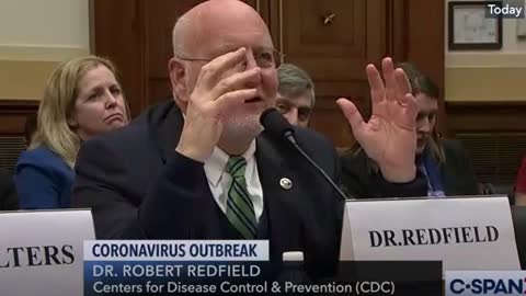 CDC Director Robert Redfield in February 2020 on masks, social distancing