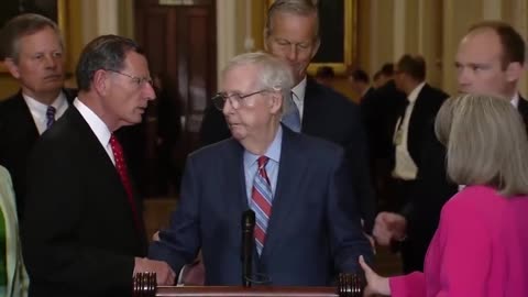 Mitch McConnell Freezes While Talking During Press Conference In Frightening Clip
