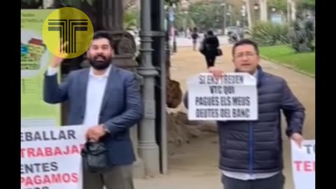 6 conductores de VTC en Barcelona protestan contra el acuerdo del taxi con el Govern