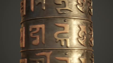 Prayer Wheel Animation in Blender 3D