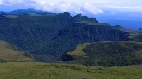 images of Nature taken by drone on the hill brazil