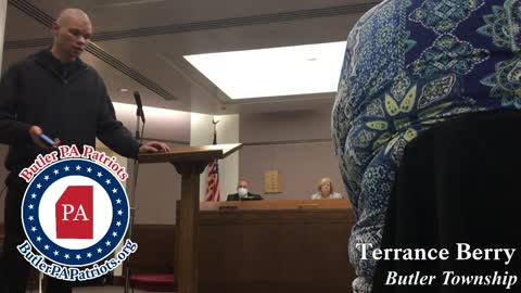 Butler County Commissioners Meeting - Public Comments Terrance Berry 102721