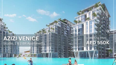 🌊Studio, 1 & 2 Bedroom Luxury Apartments in Azizi Venice At Dubai South