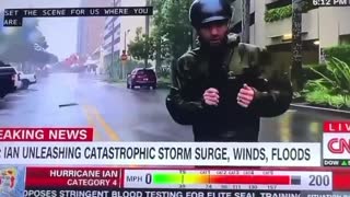 CNN caught pretending dramatic storm