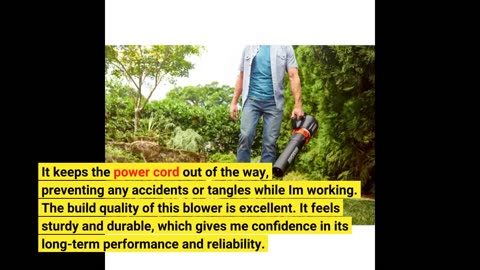 See Remarks: WORX 12 Amp Turbine 800 CFM Electric Leaf Blower - WG521