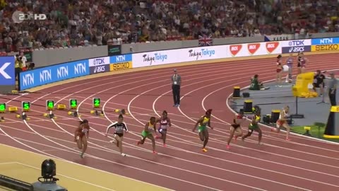 Final 100m women jeux olympiques Paris 2024 France