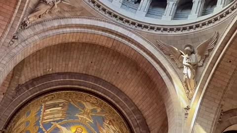 When I walked into the Sacre Coeur Cathedral in Paris,