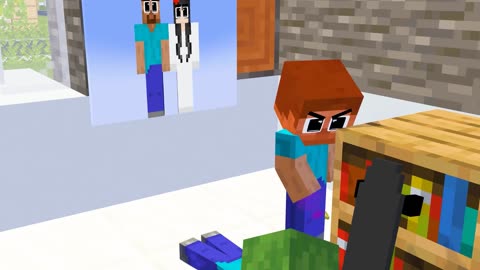 Monster School Adopted Parent Baby Zombie - Sad Story - Minecraft Animation