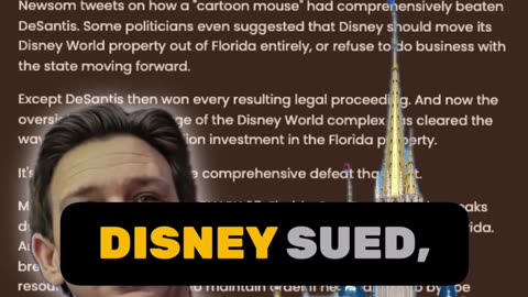 DeSantis vs. Disney #Florida #Woke