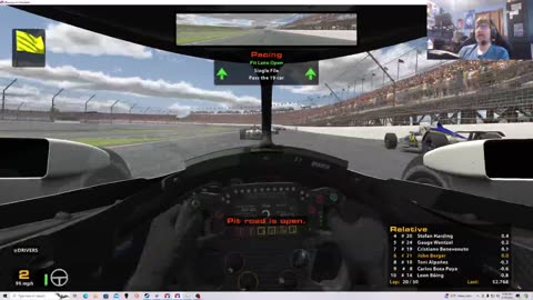 iRacing B Fixed IndyCar Series Oval from Indianapolis 5/30/24. Welcome to Hell.