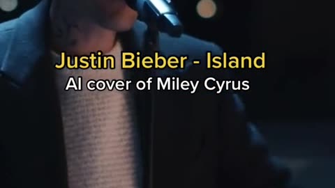 Justin Bieber AI cover of Island by Miley Cyrus