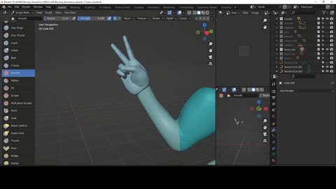 blender esculpido 09 brazos