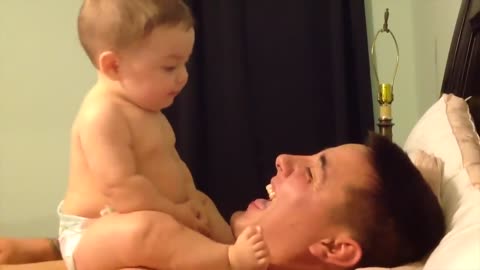 Funniest Moments of Baby And Daddy - Cute Baby Videos