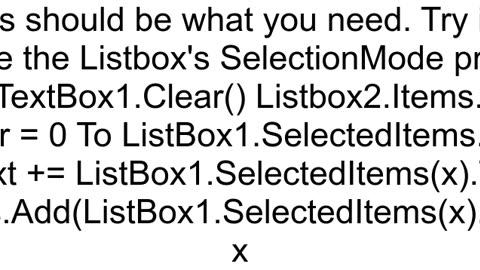 ListBox and Item Values Visual Basic 2010