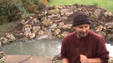 How to Build a Fish Pond and Stream / Cascade - Complete pond building video by Pondguru