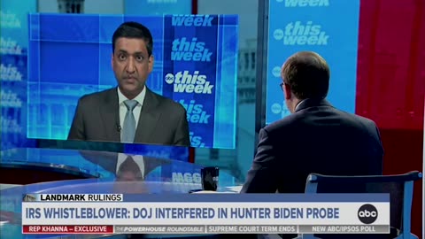ABC's Jon Karl Confronts Democrat Rep Ro Khanna On Hunter Biden Probe