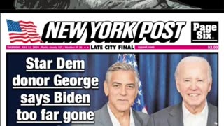 George Clooney Fires Joe Biden