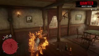Red Dead Redemption 2 RDR2 jackass with fire bottles