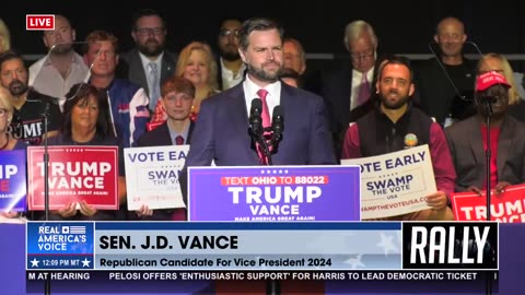 JD Vance Tells Middletown: 'You guys were always so good to me.