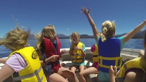Dad's and Daughters Lake Tahoe Trip - Boat Ride