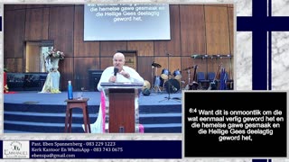 Emmanual Duncanville Church, South Africa, Afrikaans Service 9/24/23