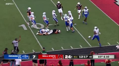 Indiana State vs Ball State Highlights | College Football Week 3 | 2023 College Football