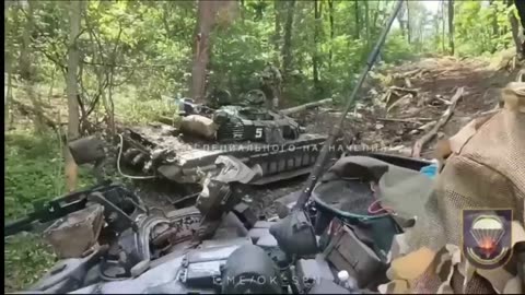 Näin tapahtuu, kun panssarivaunu seisoo käyttämättömänä Ukrainan taistelukentällä