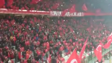 The war anthem of the Ottoman Empire was played in the football match between Turkey and Sweden