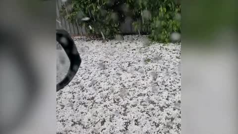 Hailstorms hit Southern Australia