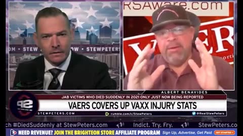 Stew Peters on Corrupt "VAERS" database ..