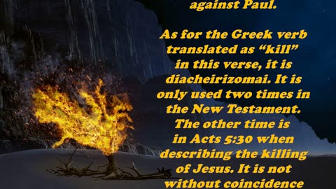 The Book of Acts 26:21 - Daily Bible Verse Commentary