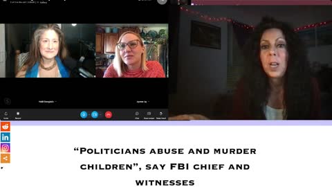 "Politicians Abuse and Murder Children" say FBI Chief & Witnesses discussion pt 2