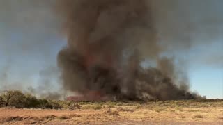 This clip from 2003, is one of the extremely rare occasions a "Fire Tornado"