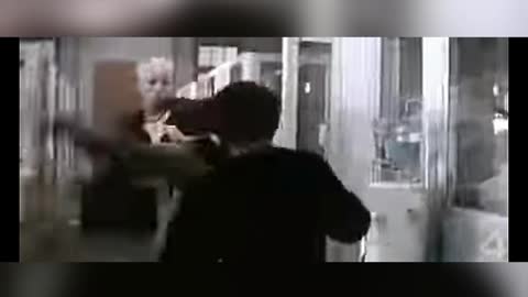 Cool showdown in the police station with JetLi.