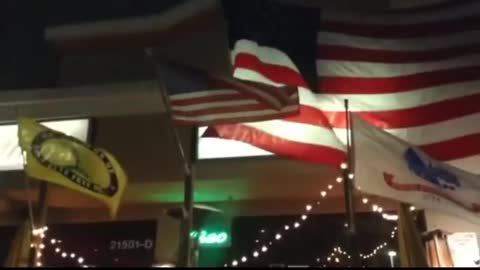 Basilico's Tony Roman Flies A Gigantic American Flag In The Face Of Tyrants