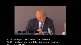 Trump on E. Jean Carrol - “She’s not my Type”
