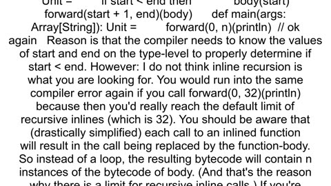 How to write a inline for loop in scala3