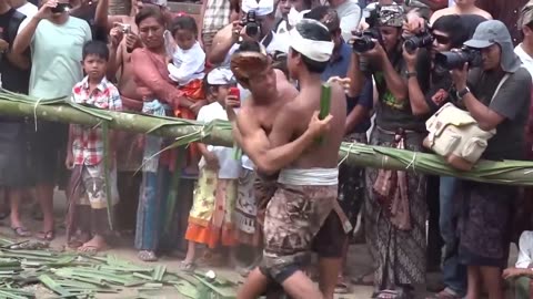 mekare kare ceremony (Pandan War) @tenganan village Bali