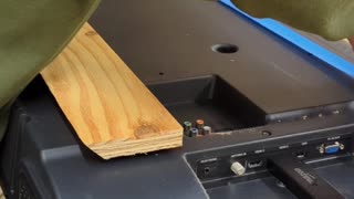 Woodshop mounted tv