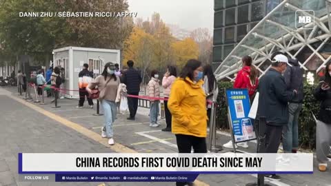 China records first Covid death since May