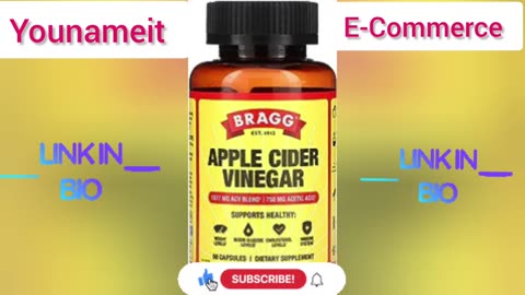 Bragg Apple Cider Vinegar Capsules - Vitamin D3 & Zinc - 750mg of Acetic