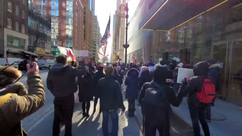 New York Protest at the Canadian Embassy