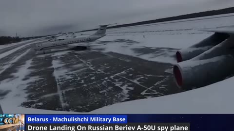 BELARUS: Drone Lands On Russian Beriev A-50U spy plane