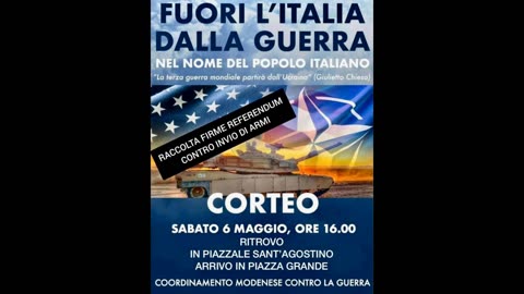MODENA - 6 maggio 2023 - FUORI L'ITALIA DALLA GUERRA