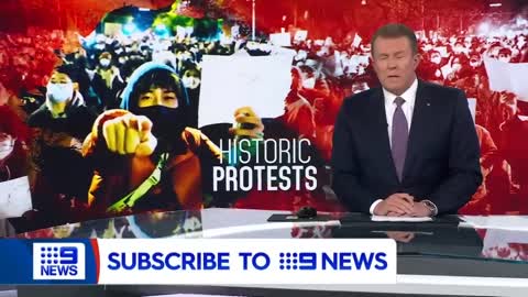 Harsh COVID-19 policy sparks large-scale protests in major cities across China | 9 News Australia