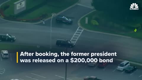 Former president Donald trump booked on charges in Georgia over election case