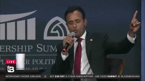 Vivek Ramaswamy Speaks with Tucker Carlson at the 2023 Family Leadership Summit