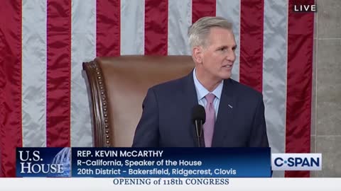 Kevin McCarthy is sworn in as House Speaker