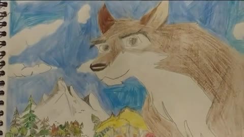 my balto drawing from 2020 night wolf 17