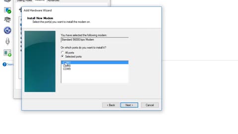 How to Installation of a modem driver